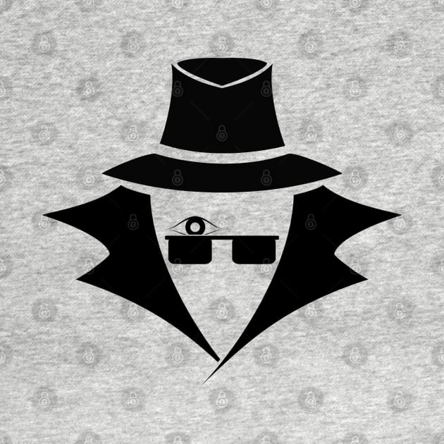 Mr. Eye: A Cybersecurity/Anonymity Icon (black) by McNerdic